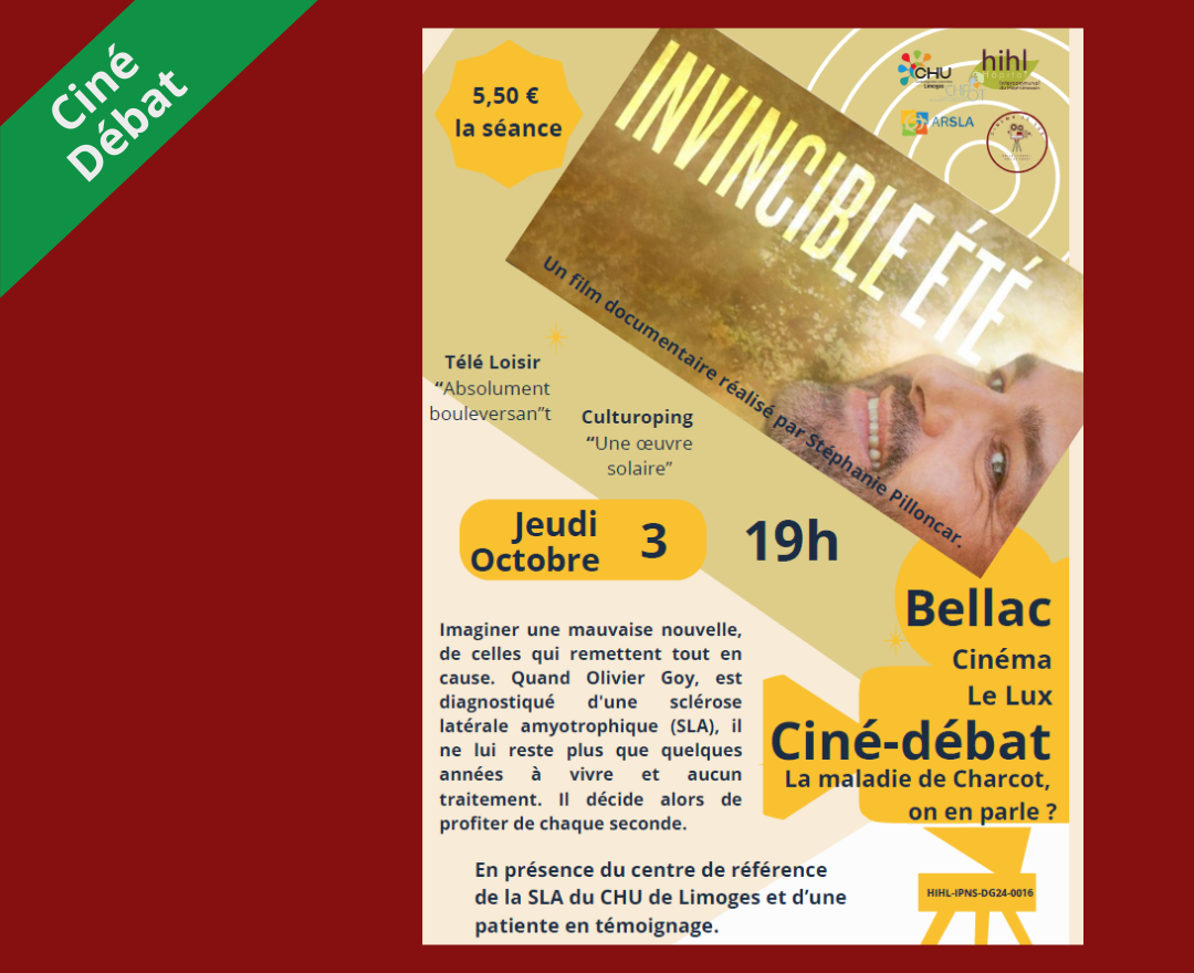 Ciné débat « INVINCIBLE ETE » jeudi 3 octobre 19h