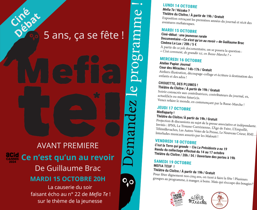 Ciné débat MEFIA TE ! 15/10/24